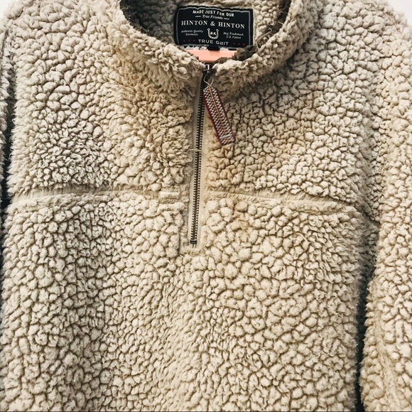 True Grit Frosty Tipped Pile 1/2 Zip Large - Picture 4 of 9